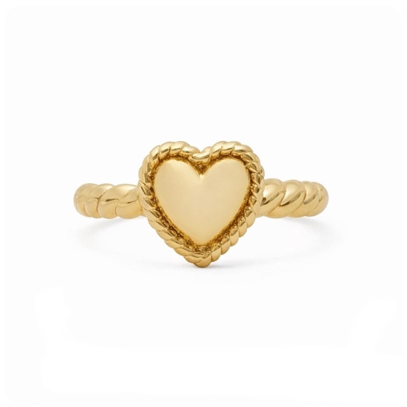 kate spade Jewelry - Kate Spade Golden Hour Heart Ring - Size 6